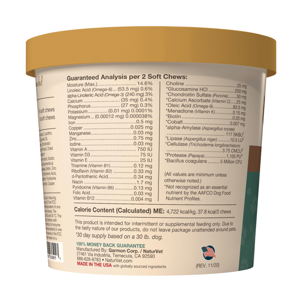 NaturVet All-In-One (4-IN-1 Support) for Dog 60ct