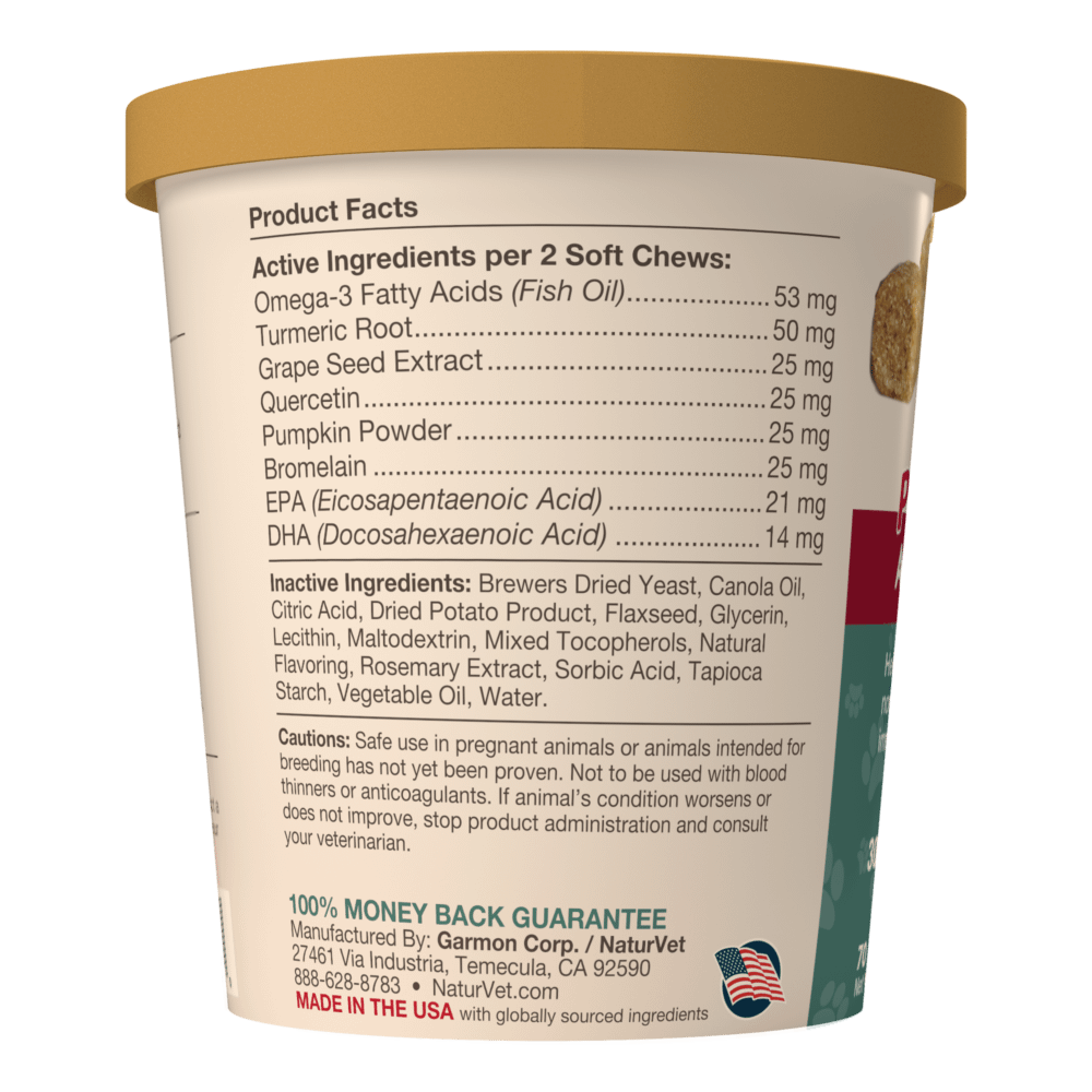 NaturVet Aller-911 Allergy Aid Plus Antioxidants for Dog 70ct