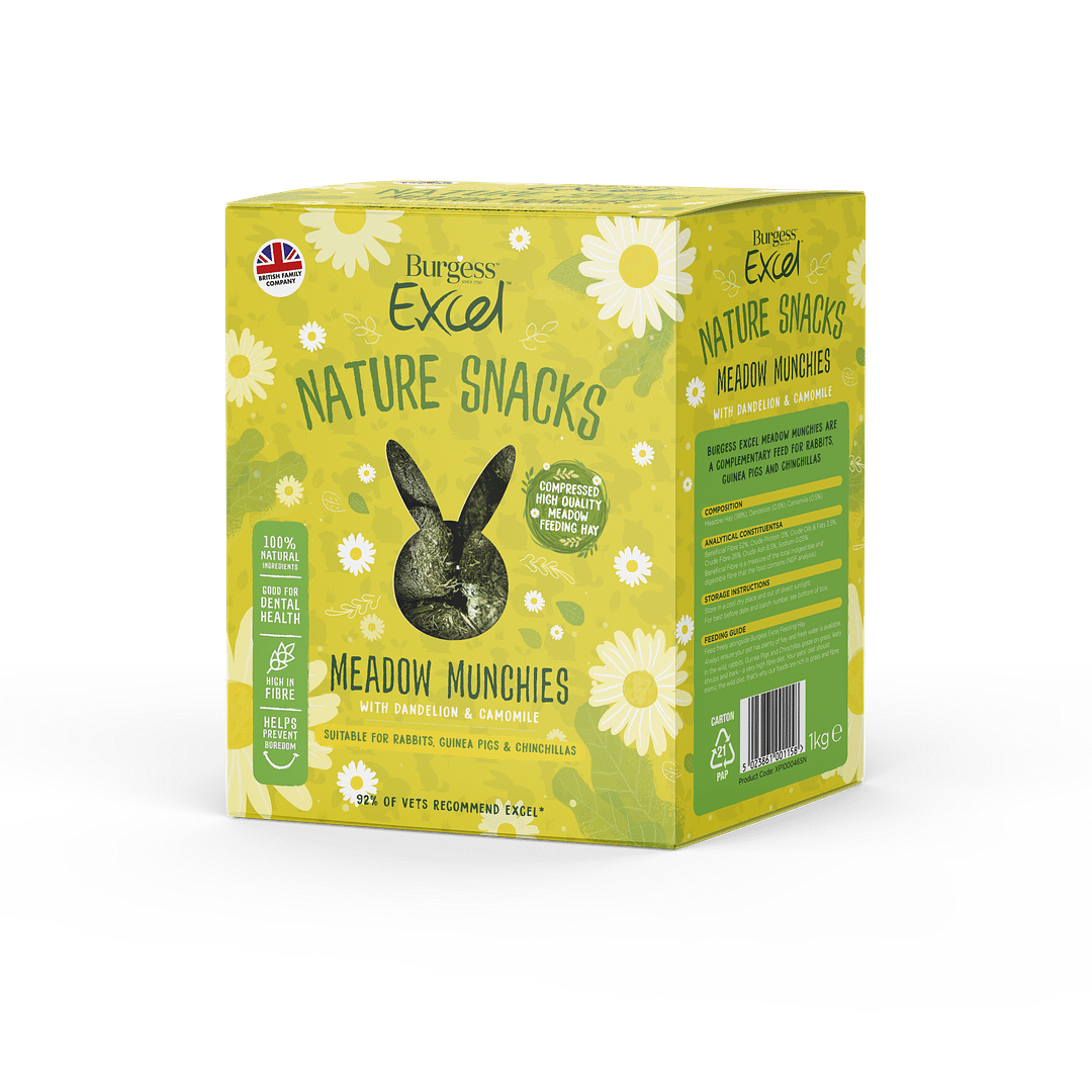 Burgess Excel Natural Snacks Meadow Munchies For Small Animals 1kg