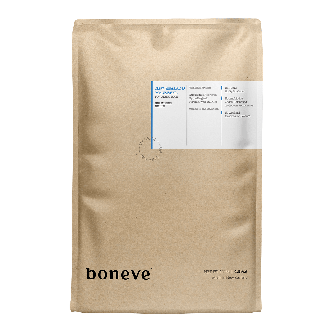 Boneve Earthmade New Zealand Mackerel Dry Food for Adult Dogs (3 Sizes)