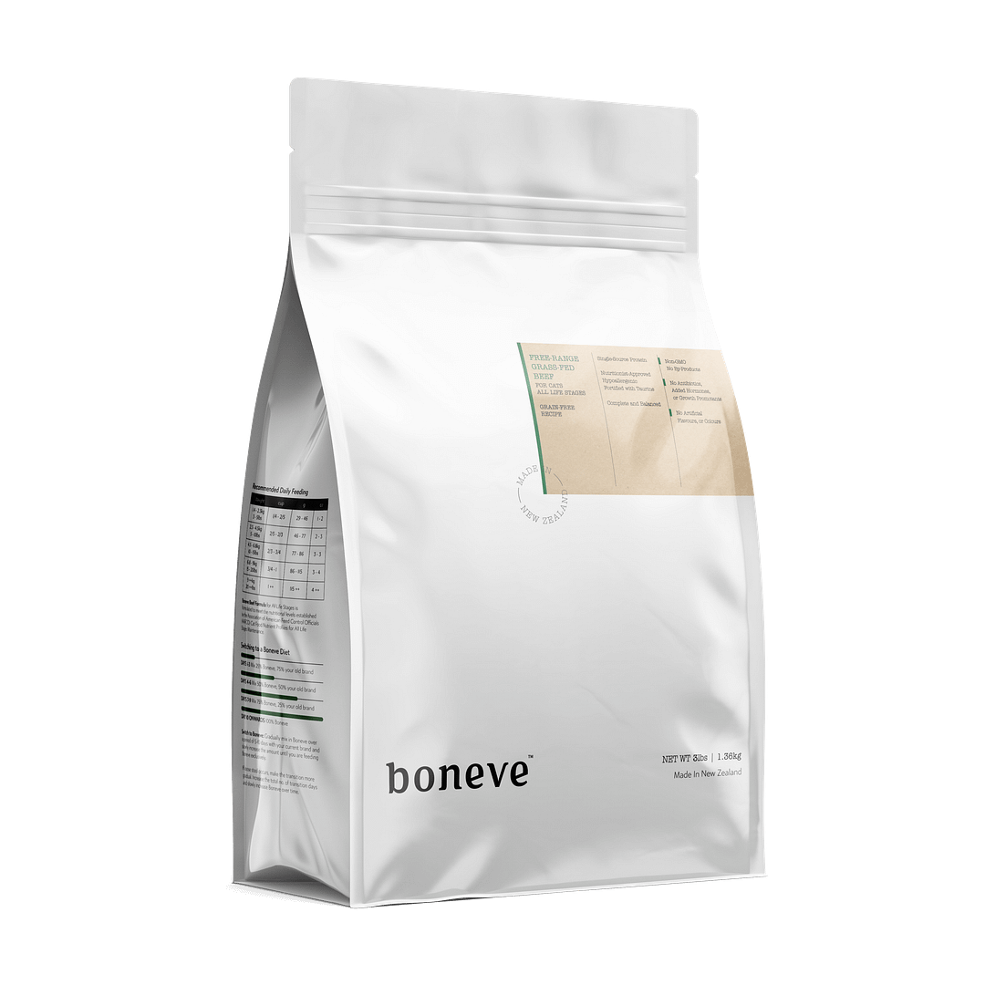 Boneve Earthmade Free Range Grass-Fed Beef Dry Food for Cats (3 Sizes) - Image 4
