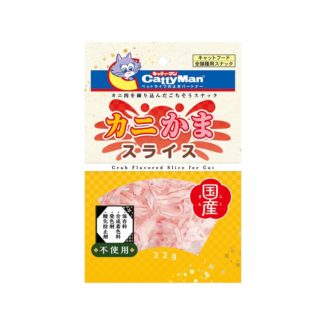 Cattyman Crab Flavored Slice Cat Treats 22g