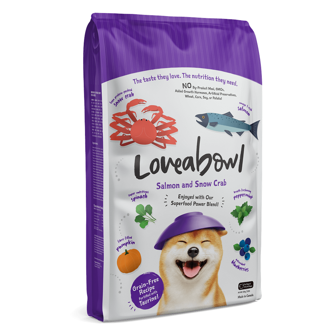 Loveabowl Salmon with Snow Crab Dry Dog Food (4 Sizes)
