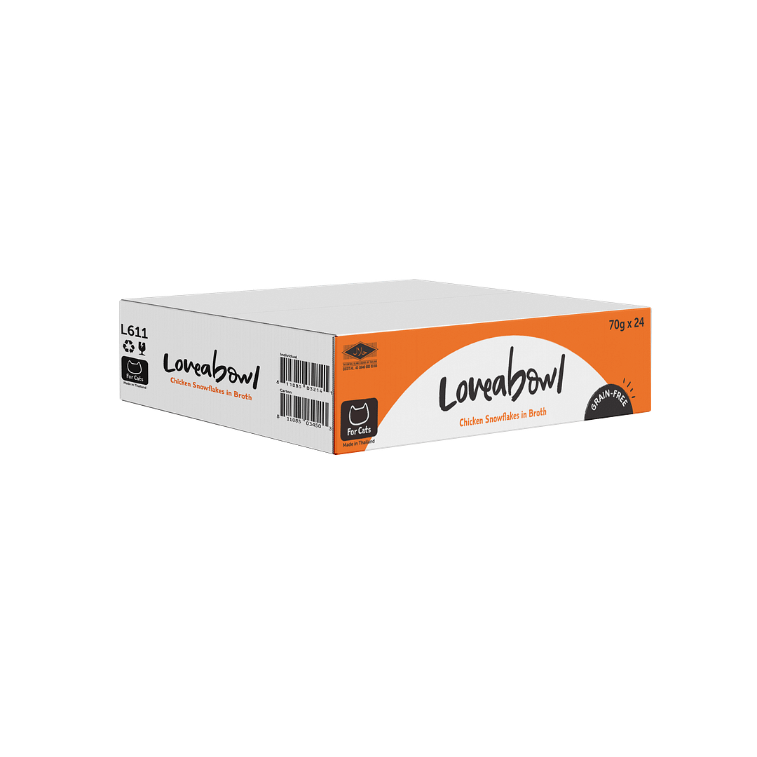 Loveabowl Chicken Snowflakes in Broth Wet Food for Cat 70g - Image 2