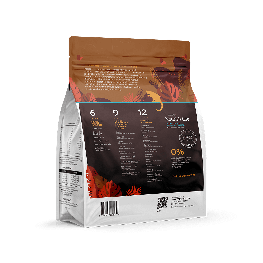 Nurture Pro Nourish Life Alaskan Salmon Formula for Indoor Kitten & Adult Dry Cat Food (3 Sizes) - Image 2