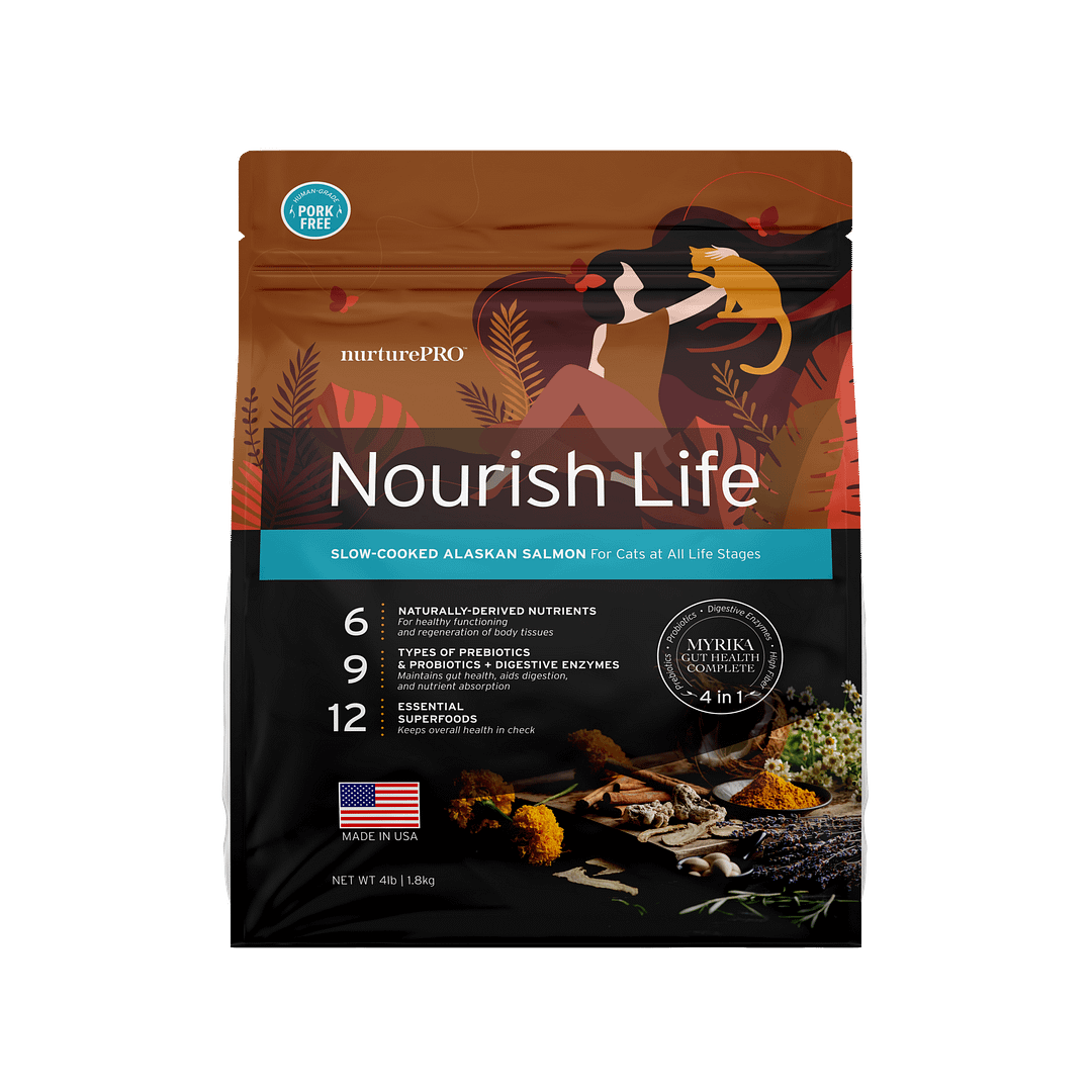 Nurture Pro Nourish Life Alaskan Salmon Formula for Indoor Kitten & Adult Dry Cat Food (3 Sizes) - Image 6