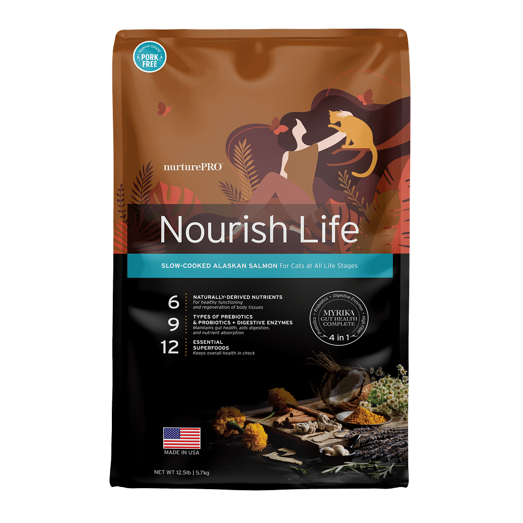 Nurture Pro Nourish Life Alaskan Salmon Formula for Indoor Kitten & Adult Dry Cat Food (3 Sizes) - Image 7