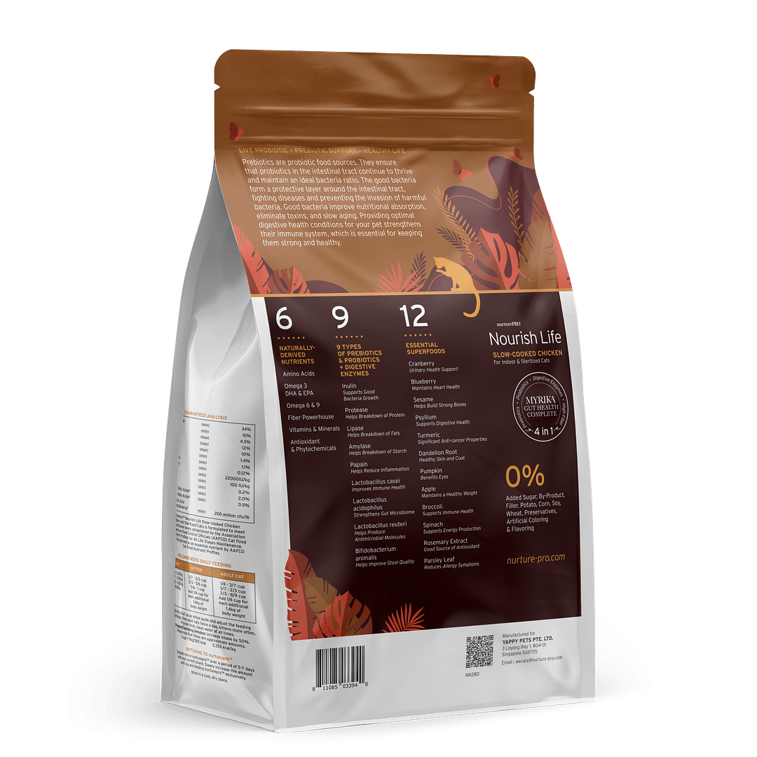 Nurture Pro Nourish Life Chicken Formula for Mature Cat 7+ Dry Cat Food (3 Sizes) - Image 2