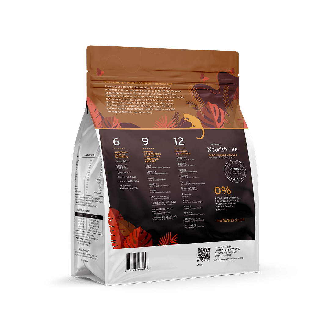 Nurture Pro Nourish Life Chicken Formula for Mature Cat 7+ Dry Cat Food (3 Sizes) - Image 3
