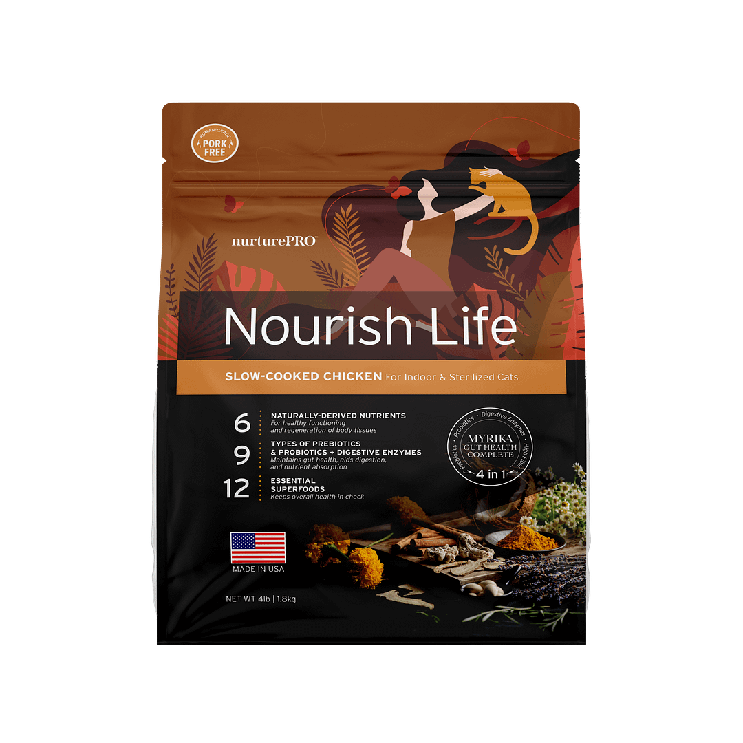 Nurture Pro Nourish Life Chicken Formula for Mature Cat 7+ Dry Cat Food (3 Sizes) - Image 6