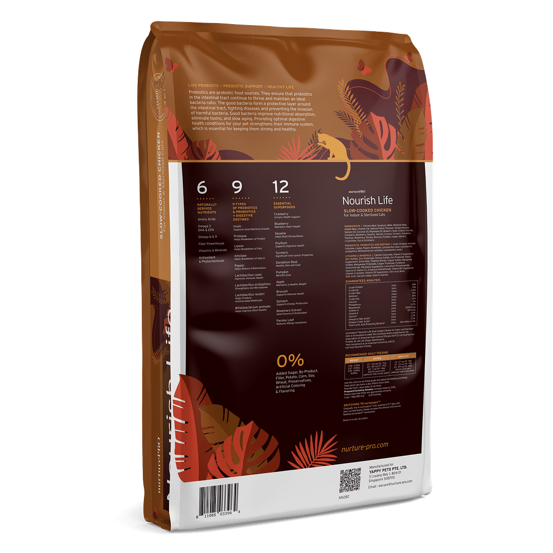 Nurture Pro Nourish Life Chicken Formula for Mature Cat 7+ Dry Cat Food (3 Sizes) - Image 4