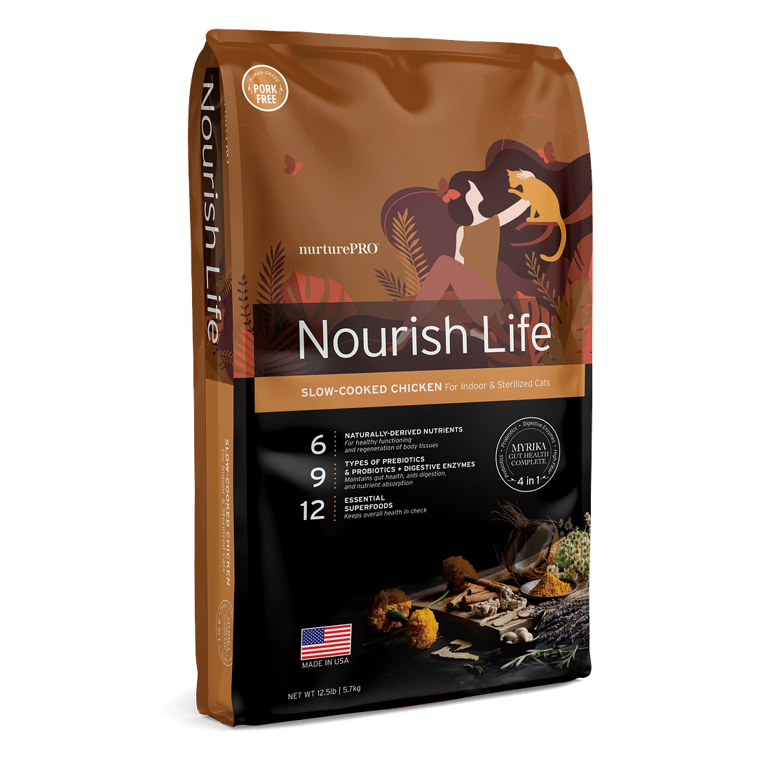 Nurture Pro Nourish Life Chicken Formula for Mature Cat 7+ Dry Cat Food (3 Sizes)