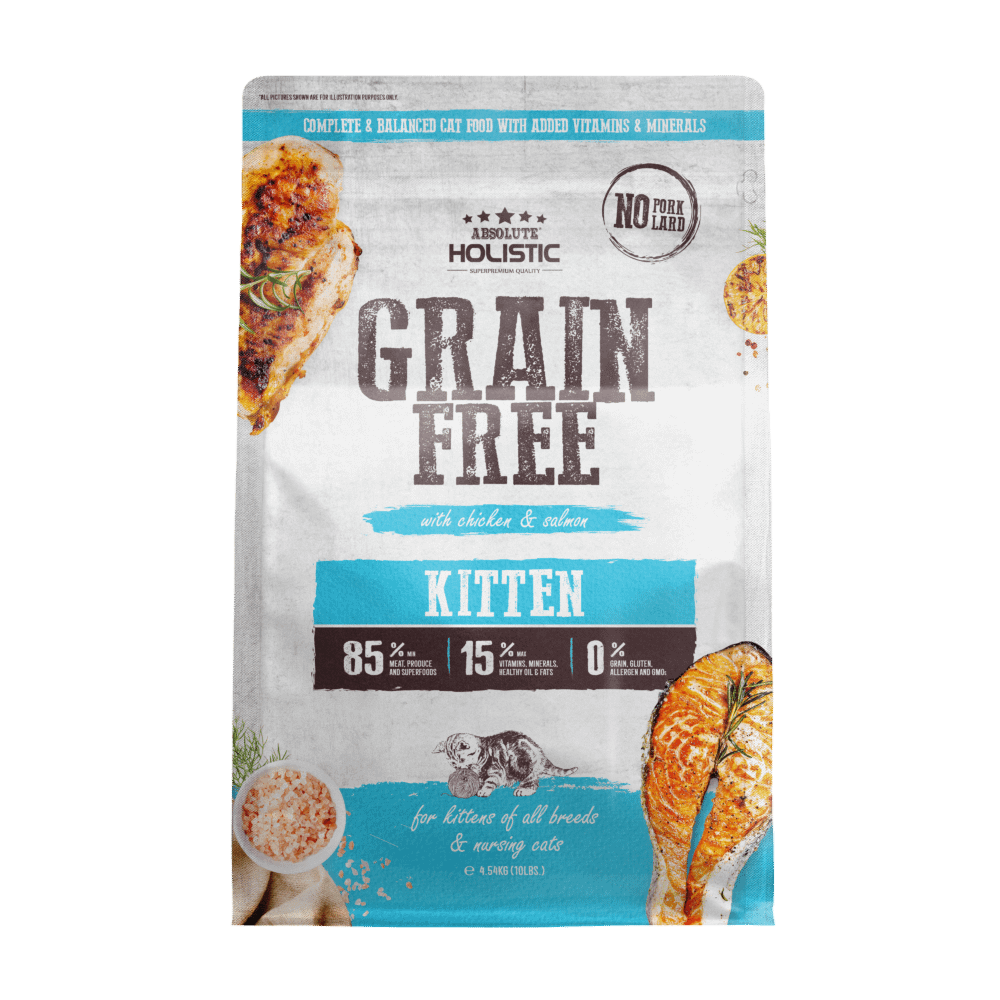 Absolute Holistic Grain Free Dry Cat Food - Kitten 10lbs