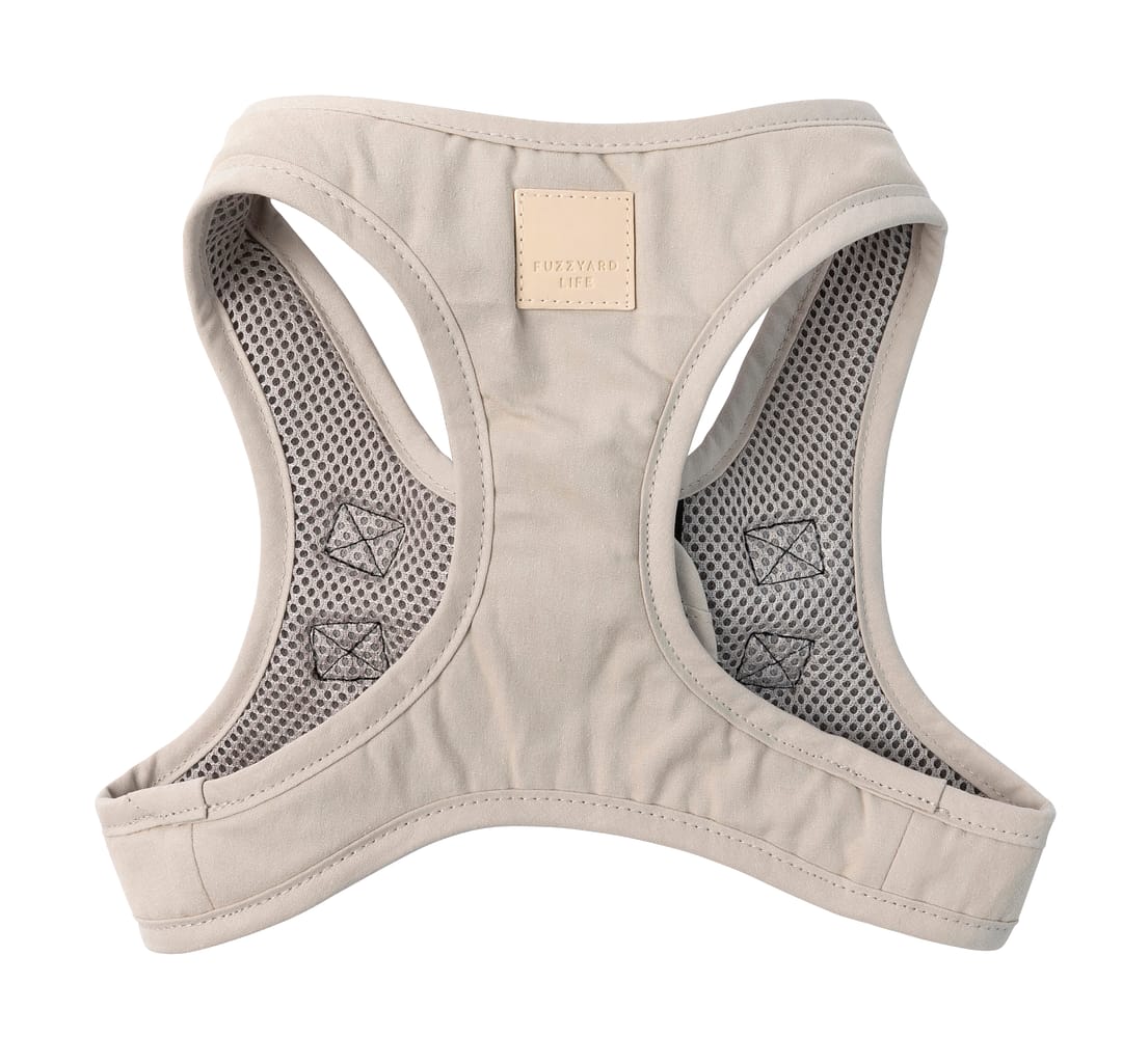 FuzzYard Life Cotton Step-in Dog Harness, Sandstone (6 Sizes)