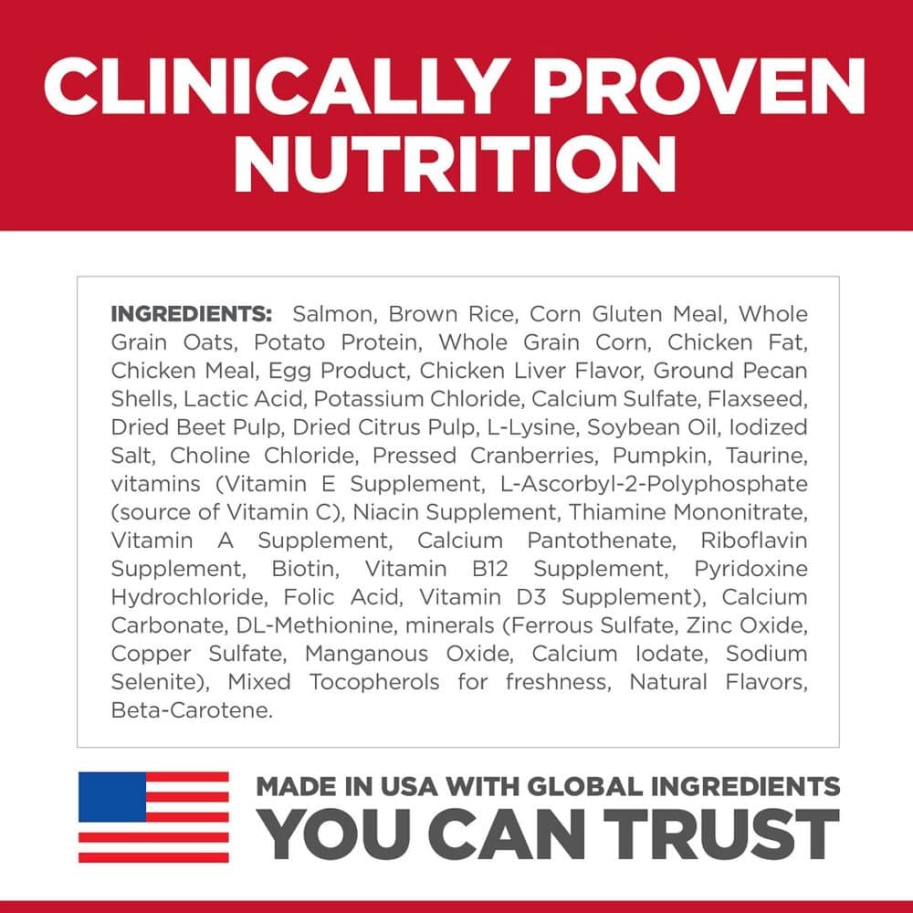 Hill's Science Diet Adult Perfect Digestion Salmon, Brown Rice, and Whole Oats Recipe Cat Food 3.5lbs - Image 5