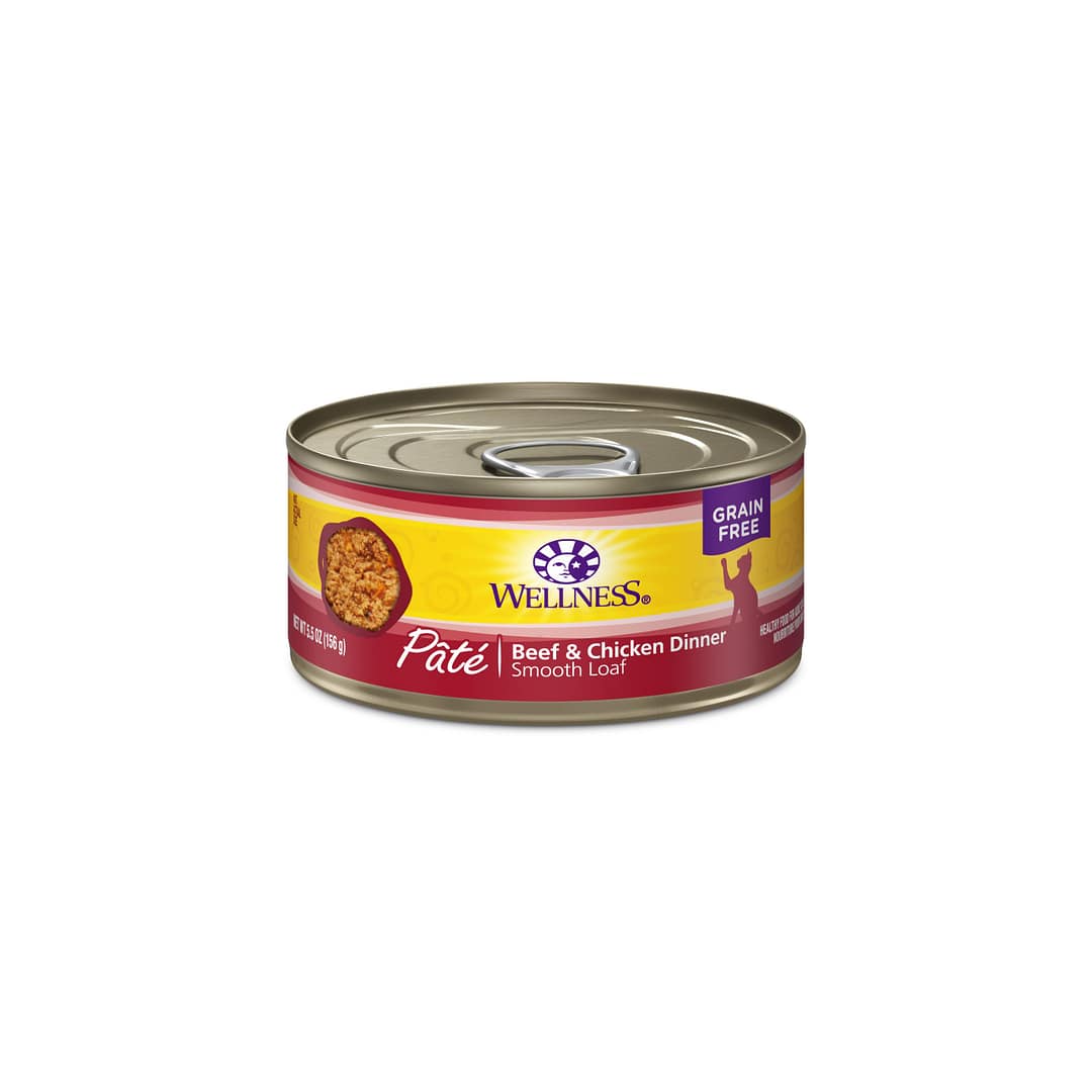 Wellness Complete Health Pate Beef & Chicken Recipe Wet Cat Food 5.5oz