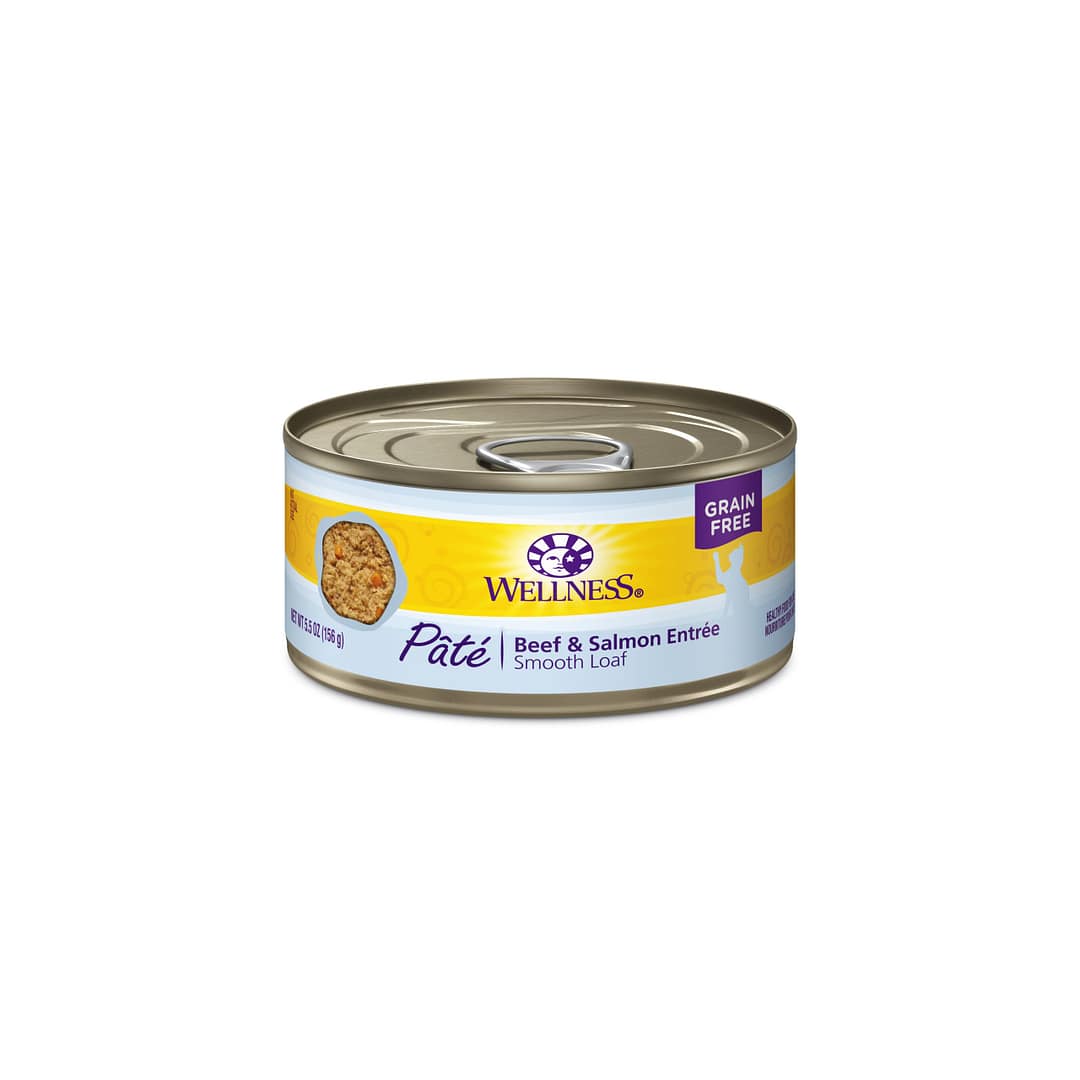 Wellness Complete Health Pate Beef & Salmon Recipe Wet Cat Food 5.5oz