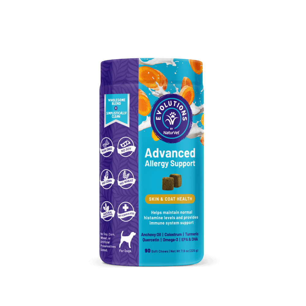 NaturVet Evolutions Advanced Allergy Support Soft Chews For Dogs 90ct
