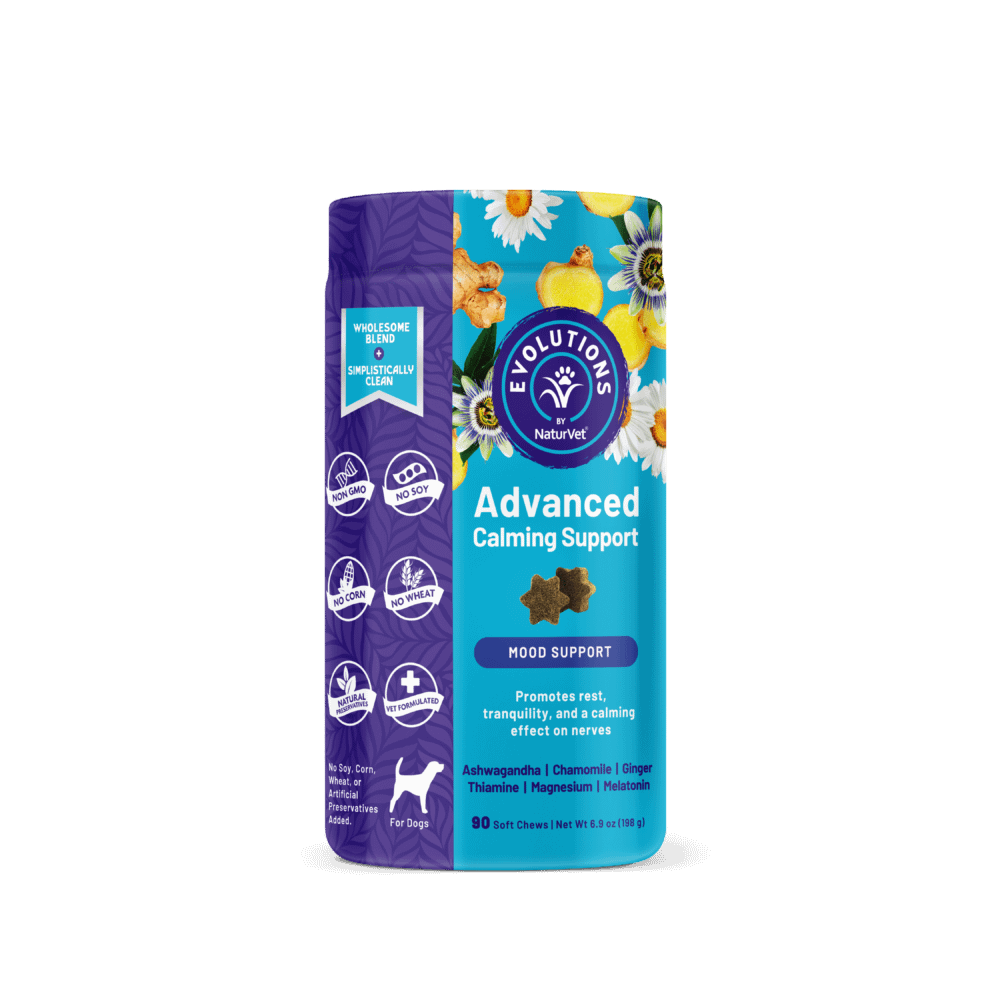 NaturVet Evolutions Advanced Calming Support Soft Chews For Dogs 90ct