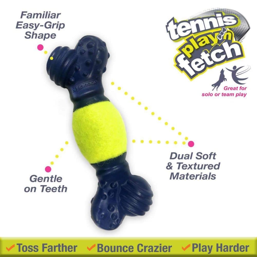 Nylabone Power Play Tennis Play 'n Fetch Interactive Dog Toy - Image 3