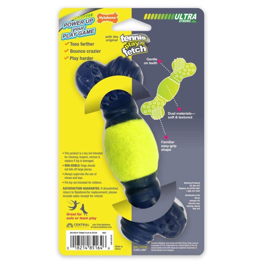 Nylabone Power Play Tennis Play 'n Fetch Interactive Dog Toy - Image 2