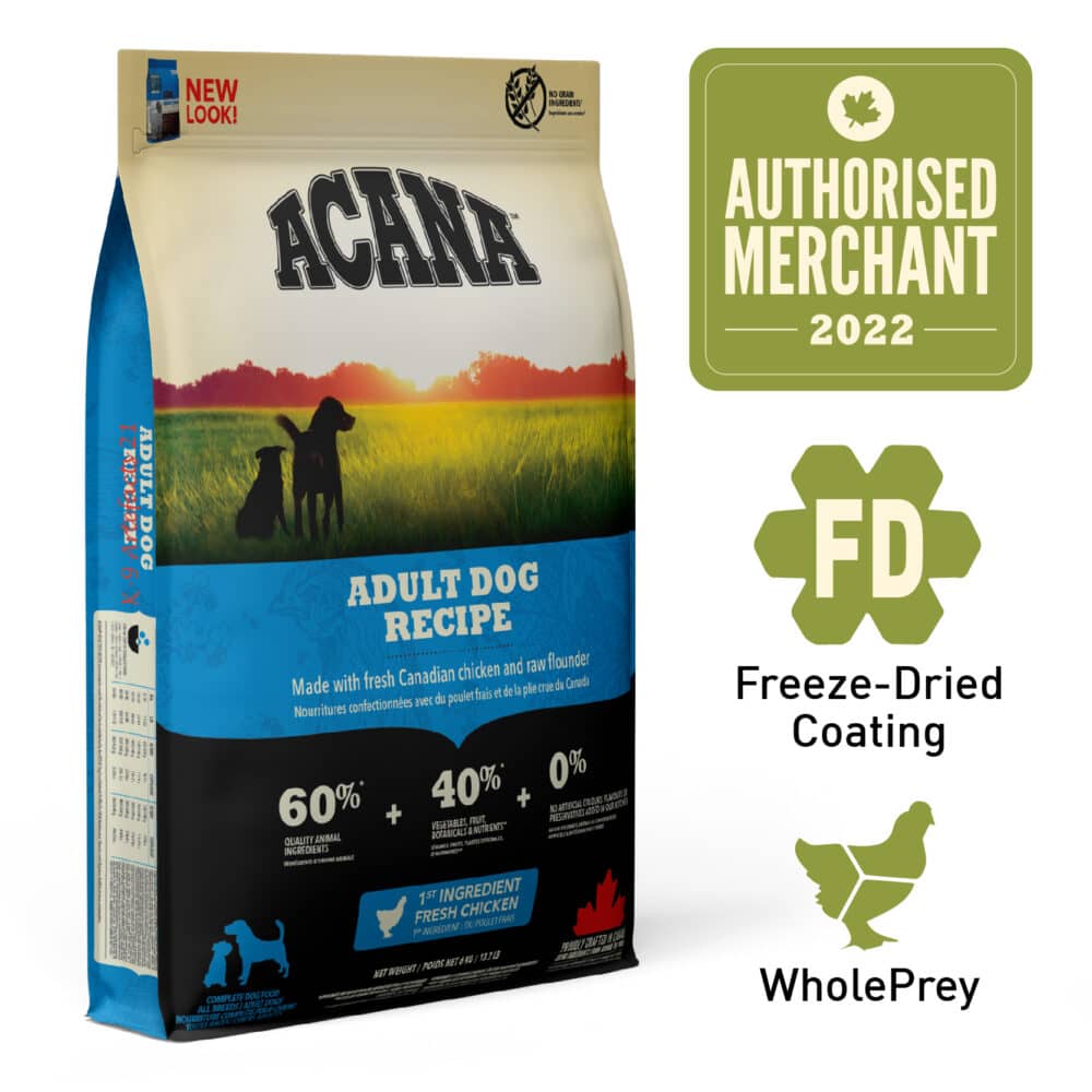 ACANA Heritage Freeze-Dried Coated Adult Dry Dog Food (2 Sizes)