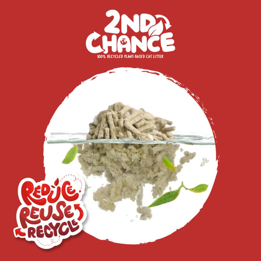 Kit Cat 2nd Chance 100% Recycled Plant-Based Clumping Cat Litter - Black Tea Leaves (2.5KG) - Image 5