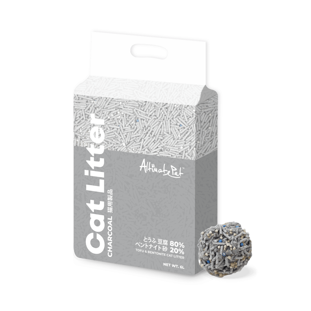 Altimate Pet Tofu & Bentonite Clumping Cat Litter - Charcoal (6L)