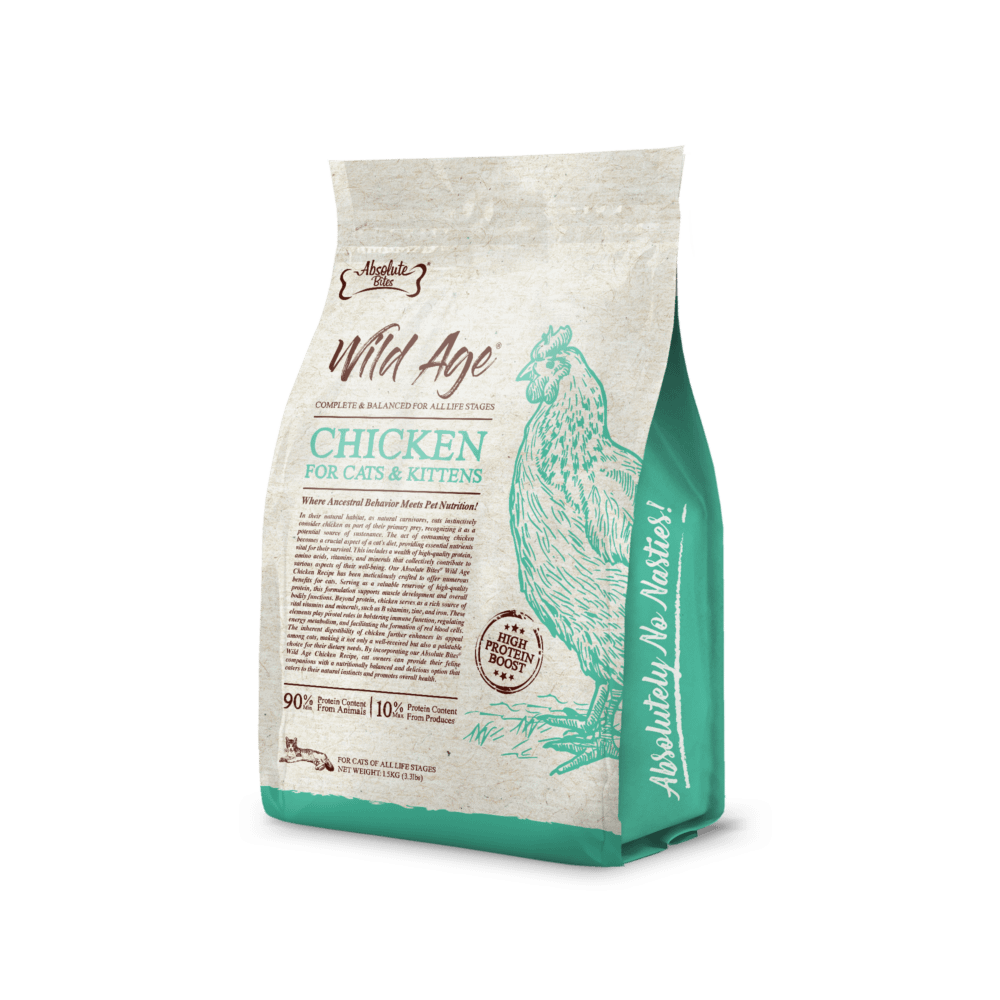 Absolute Bites Wild Age Dry Cat Food - Chicken (2 Sizes) - Image 3
