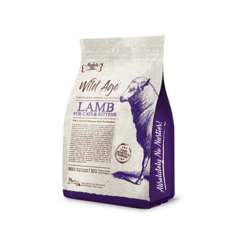 Absolute Bites Wild Age Dry Cat Food - Lamb (2 Sizes) - Image 2