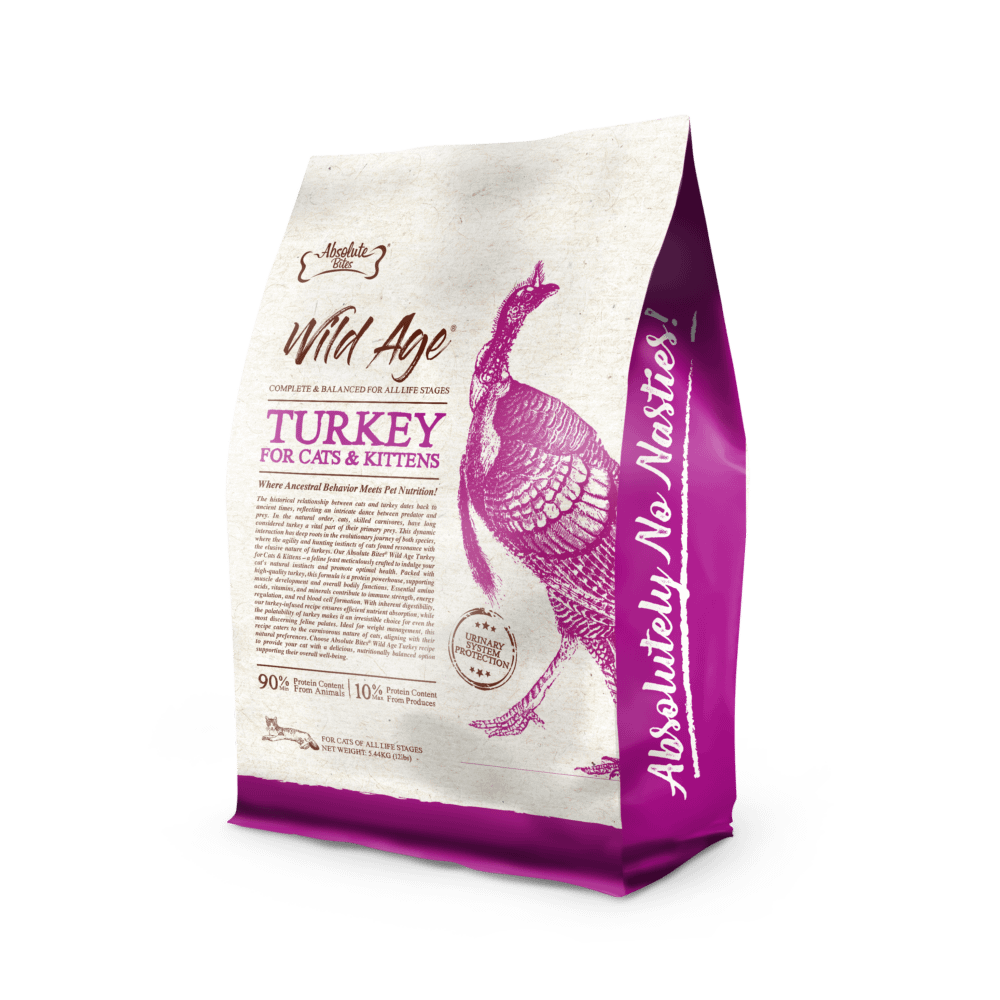 Absolute Bites Wild Age Dry Cat Food - Turkey (2 Sizes) - Image 3