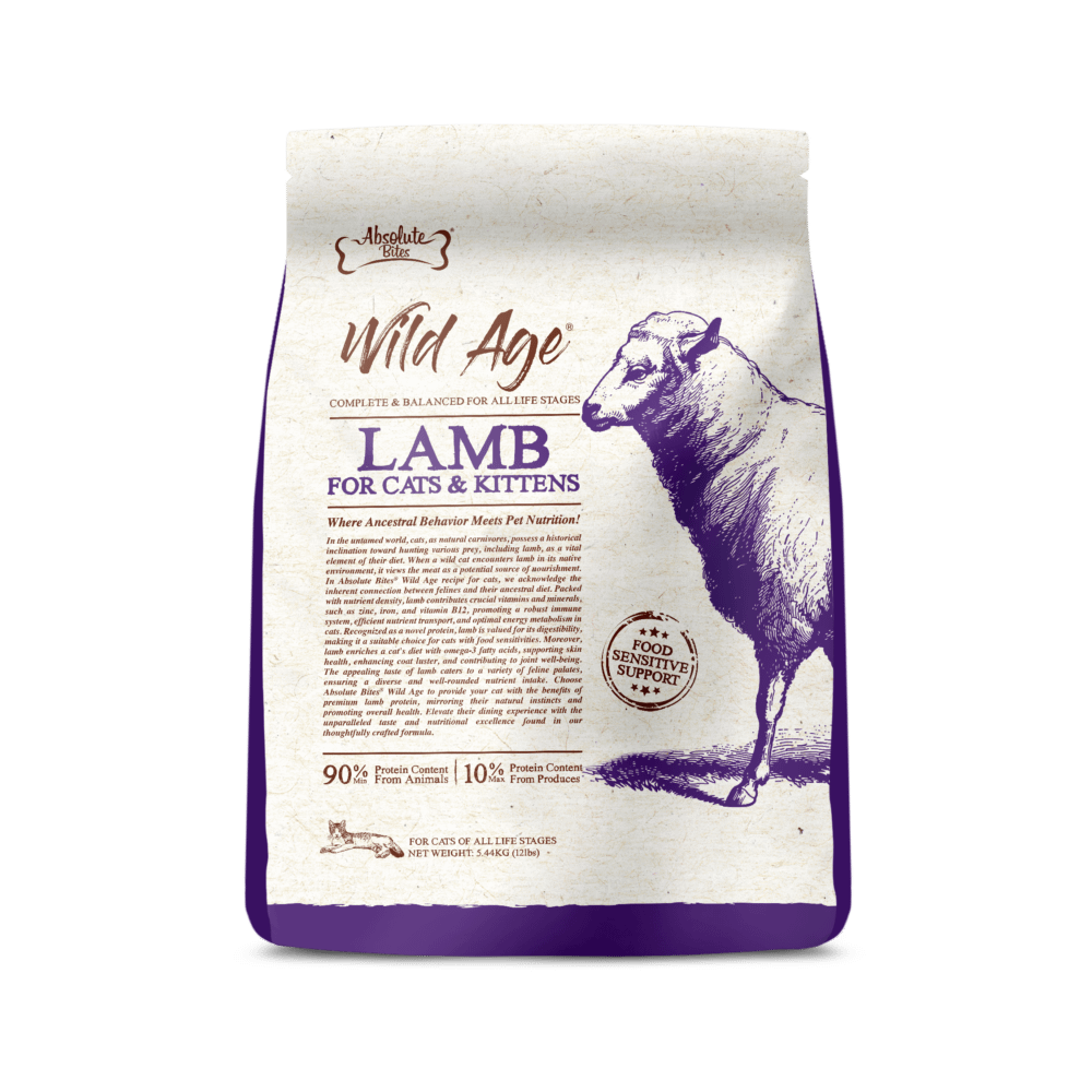 Absolute Bites Wild Age Dry Cat Food - Lamb (2 Sizes)