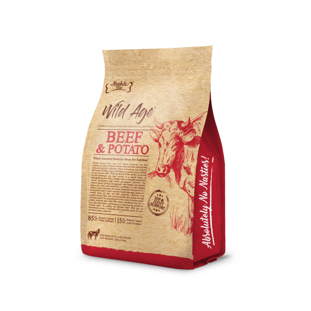 Absolute Bites Wild Age Dry Dog Food - Beef & Potato (2 Sizes) - Image 3