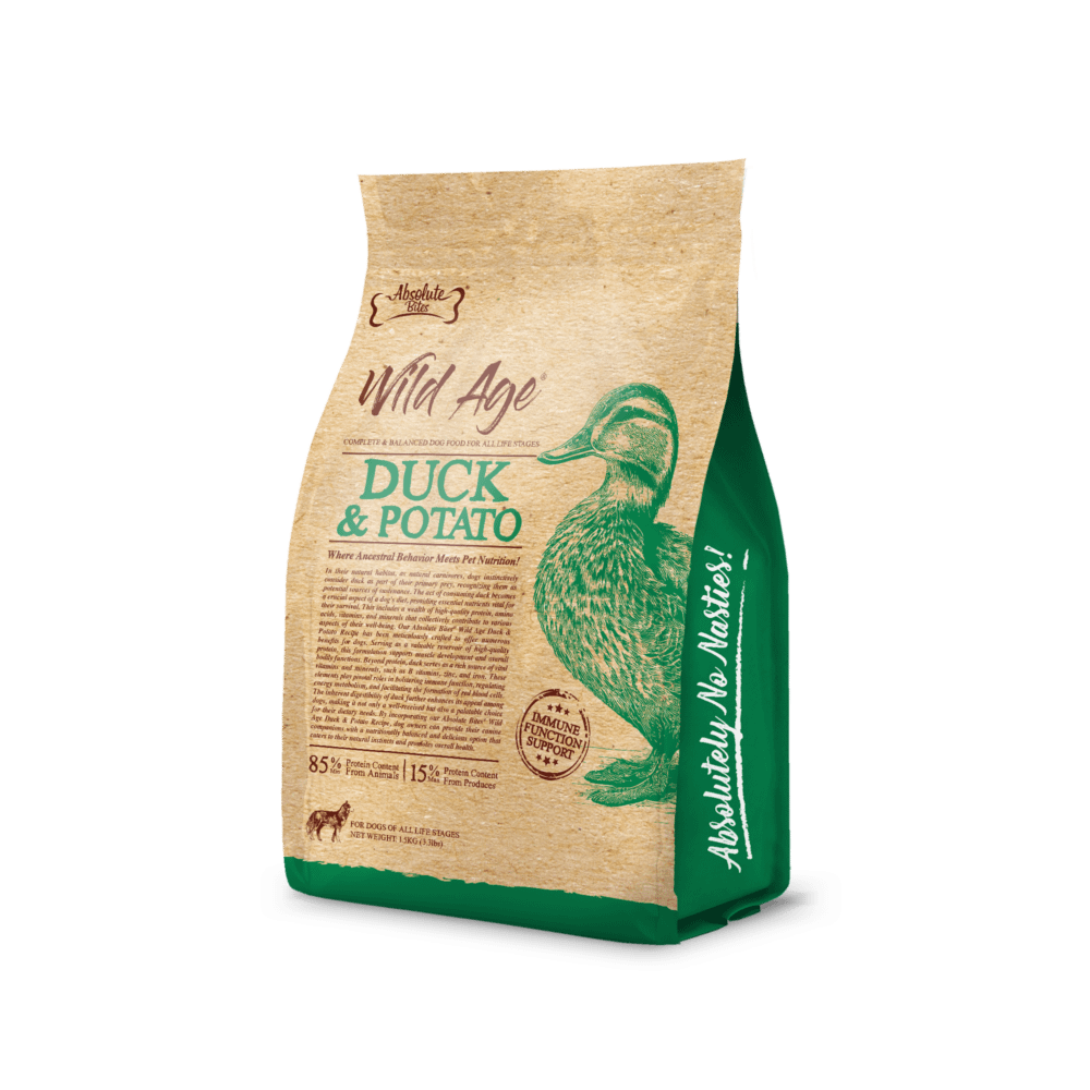 Absolute Bites Wild Age Dry Dog Food - Duck & Potato (2 Sizes) - Image 2