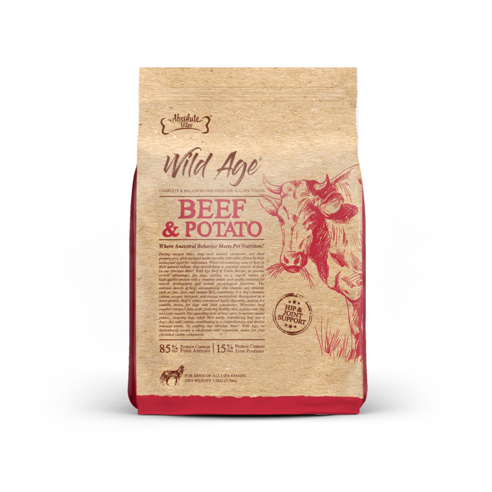 Absolute Bites Wild Age Dry Dog Food - Beef & Potato (2 Sizes)