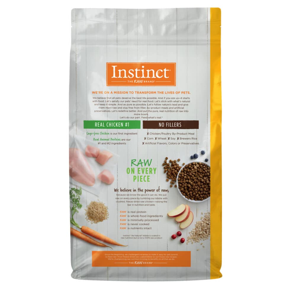 Instinct Be Natural Real Chicken & Brown Rice Recipe Dry Dog Food 25lb - Image 2