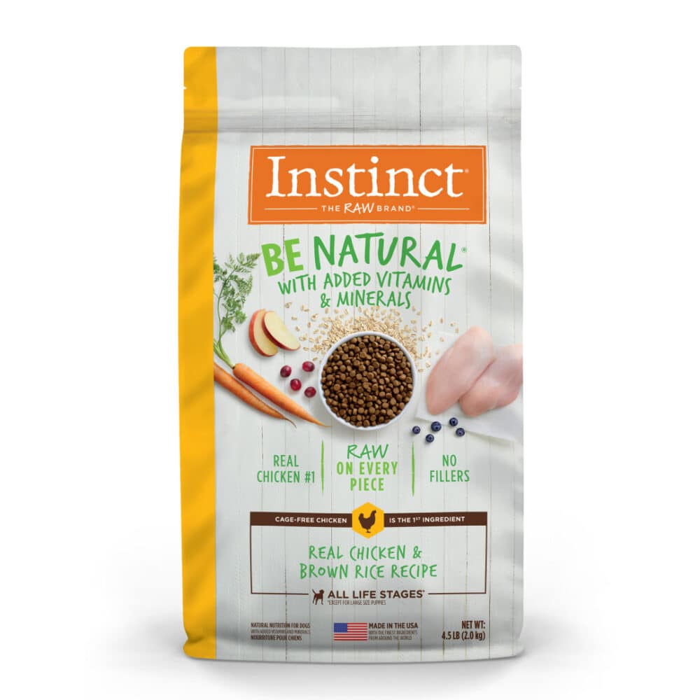 Instinct Be Natural Real Chicken & Brown Rice Recipe Dry Dog Food 25lb
