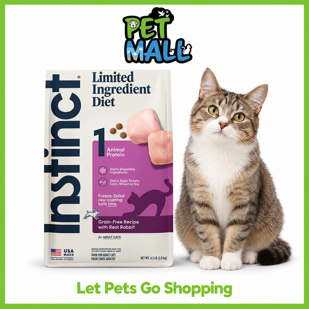 Instinct Limited Ingredient Diet Grain-Free Recipe with Real Rabbit Dry Cat Food (2 sizes)