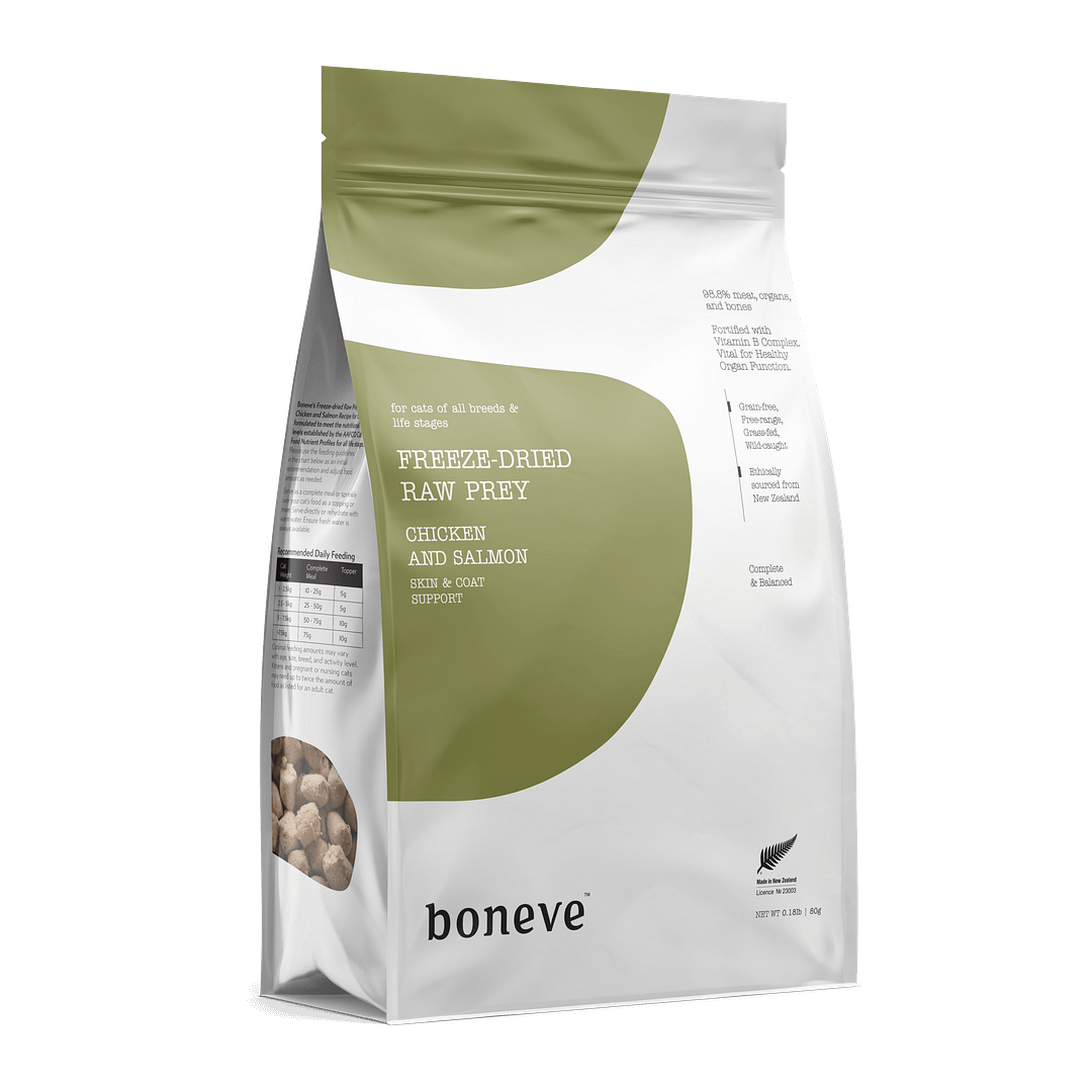 Boneve Freeze Dried Chicken & Salmon for Cats (2 Sizes) - Image 4