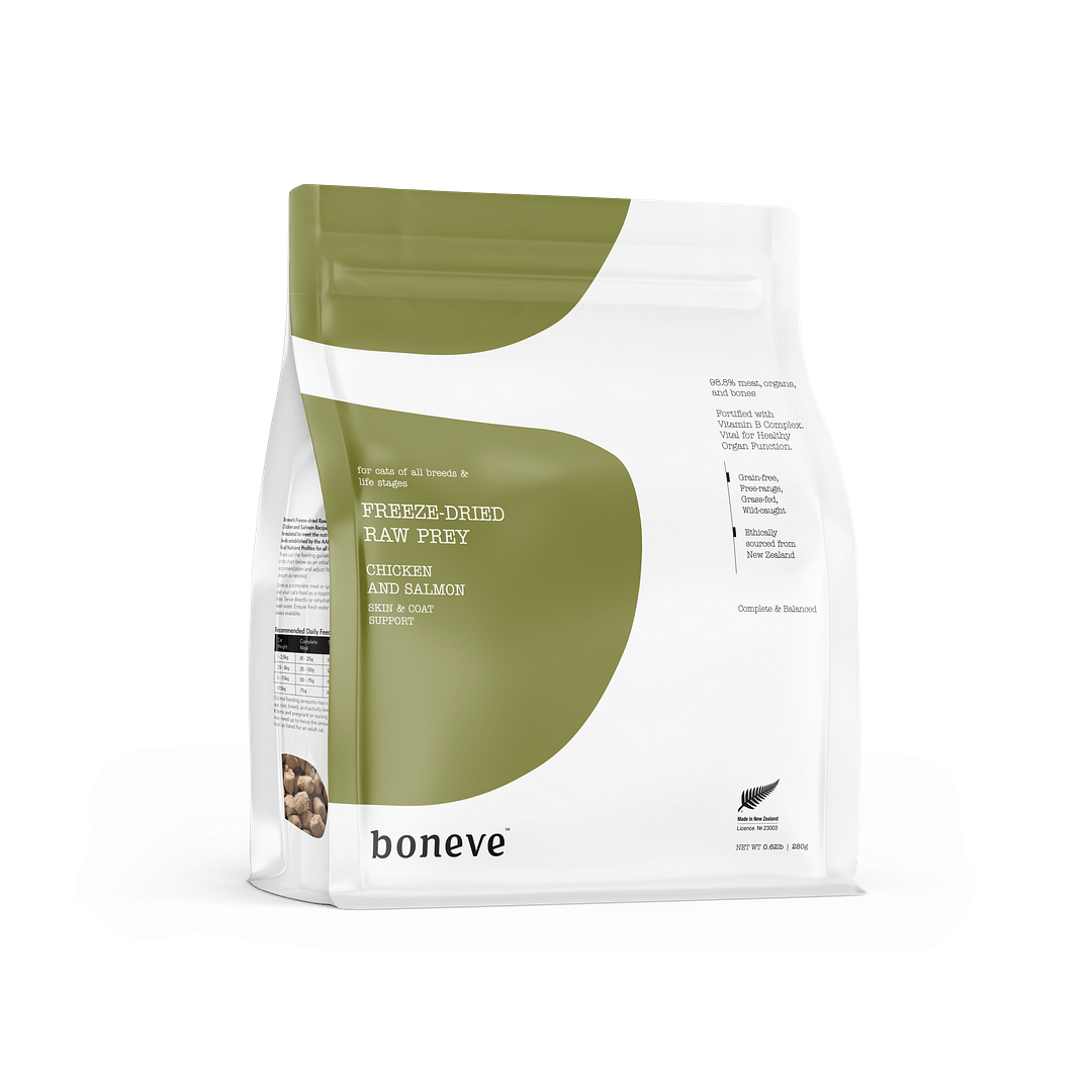 Boneve Freeze Dried Chicken & Salmon for Cats (2 Sizes)