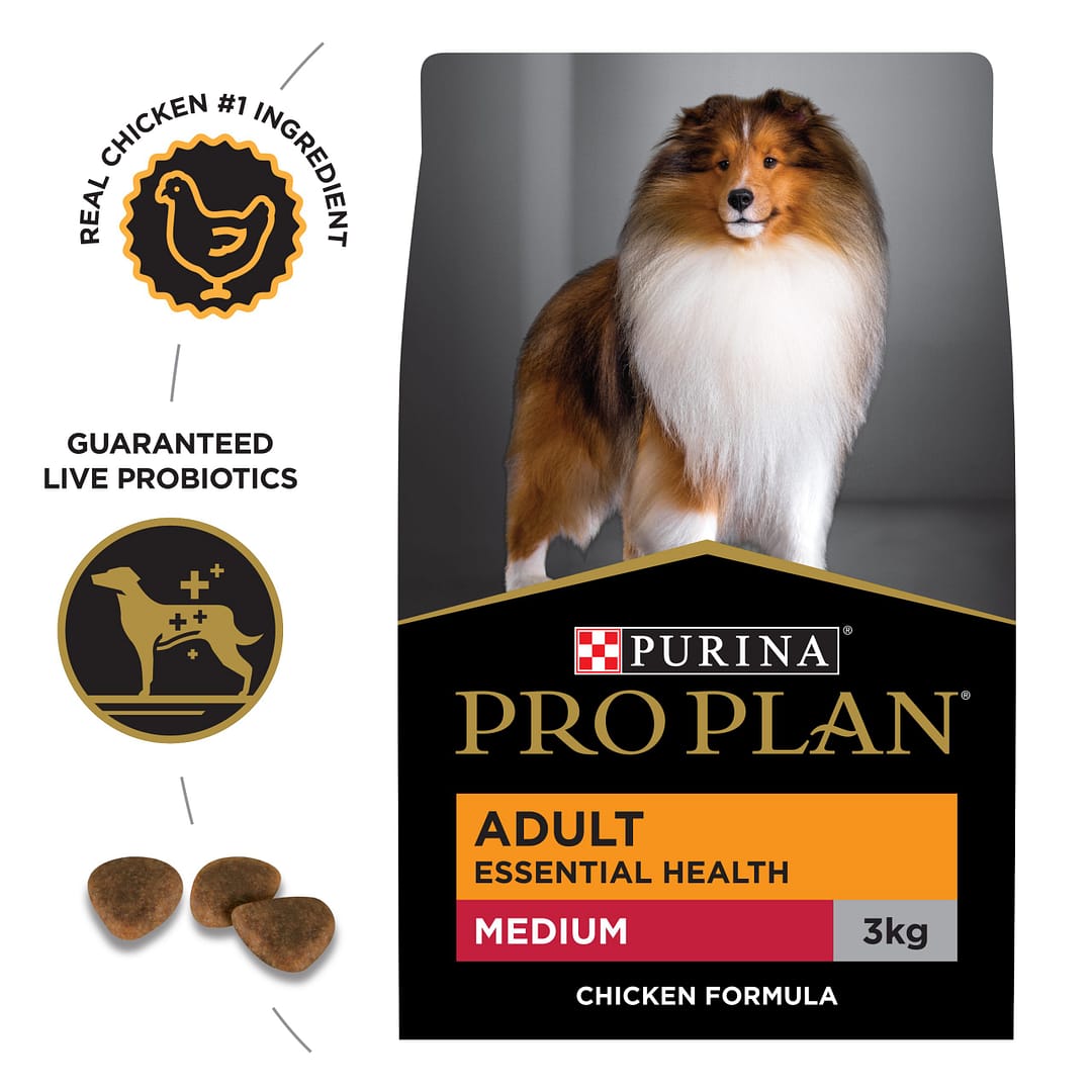 Purina PRO PLAN Adult Medium Chicken Formula with Probiotics Dry