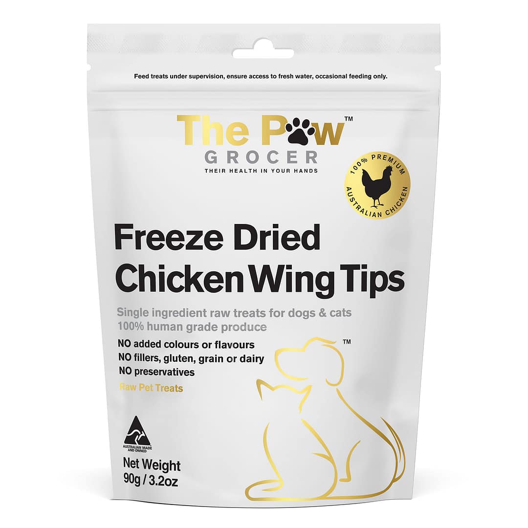The Paw Grocer - Freeze Dried Chicken Wing Tips Cat & Dog Treats 90g