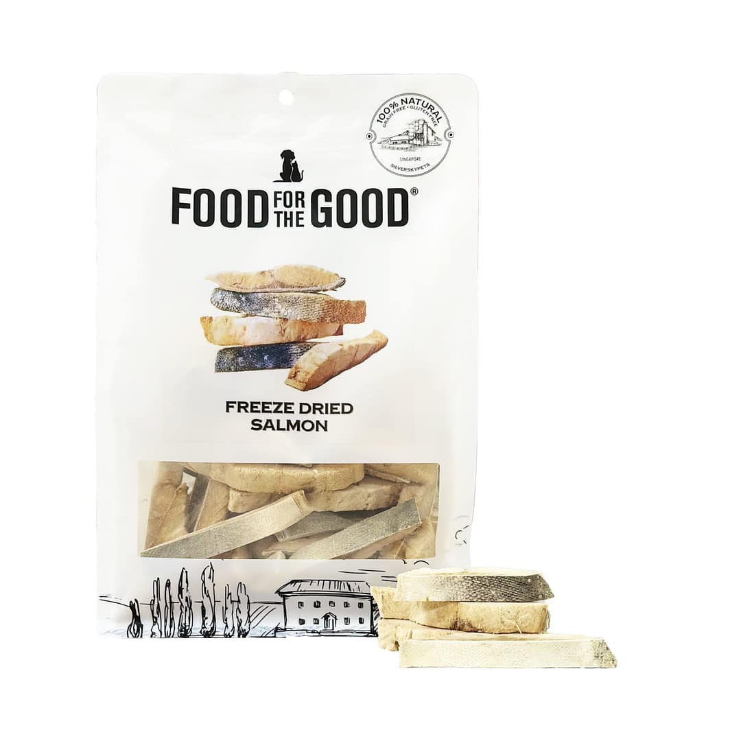 Food For the Good Freeze-Dried Salmon with Skin for Cats & Dogs 180g