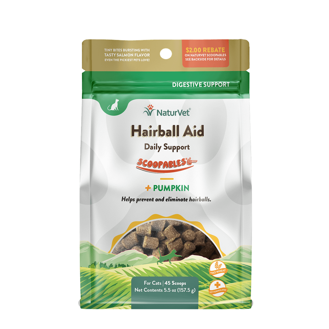 NaturVet Scoopables Cat Hairball Aid Daily Support 5.5oz