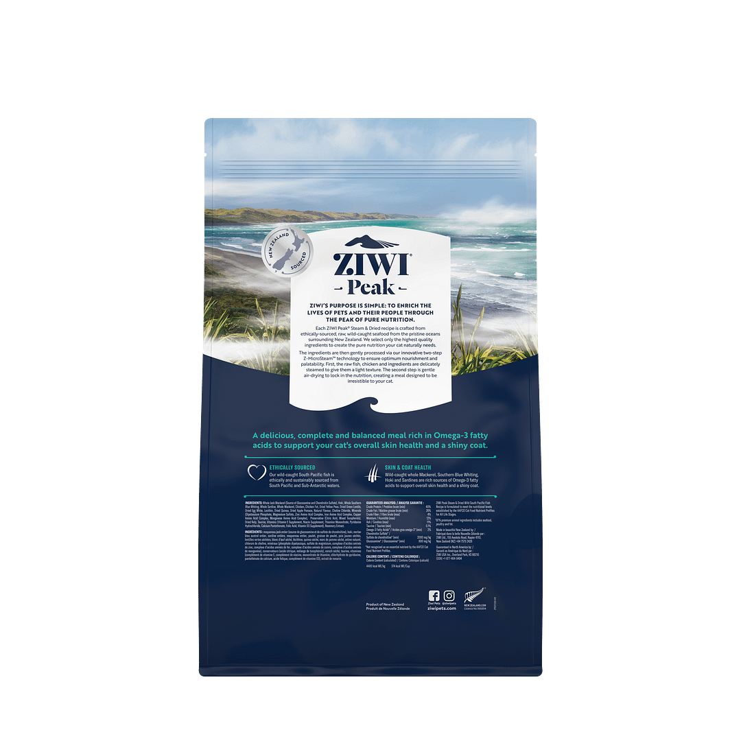 Ziwi Peak Steam Dried Wild South Pacific Fish Dry Cat Food (2 Sizes) - Image 9
