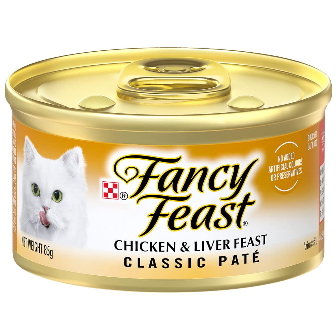 Purina Fancy Feast Classic Pate Chicken & Liver Feast Gourmet Wet Cat Food 85g