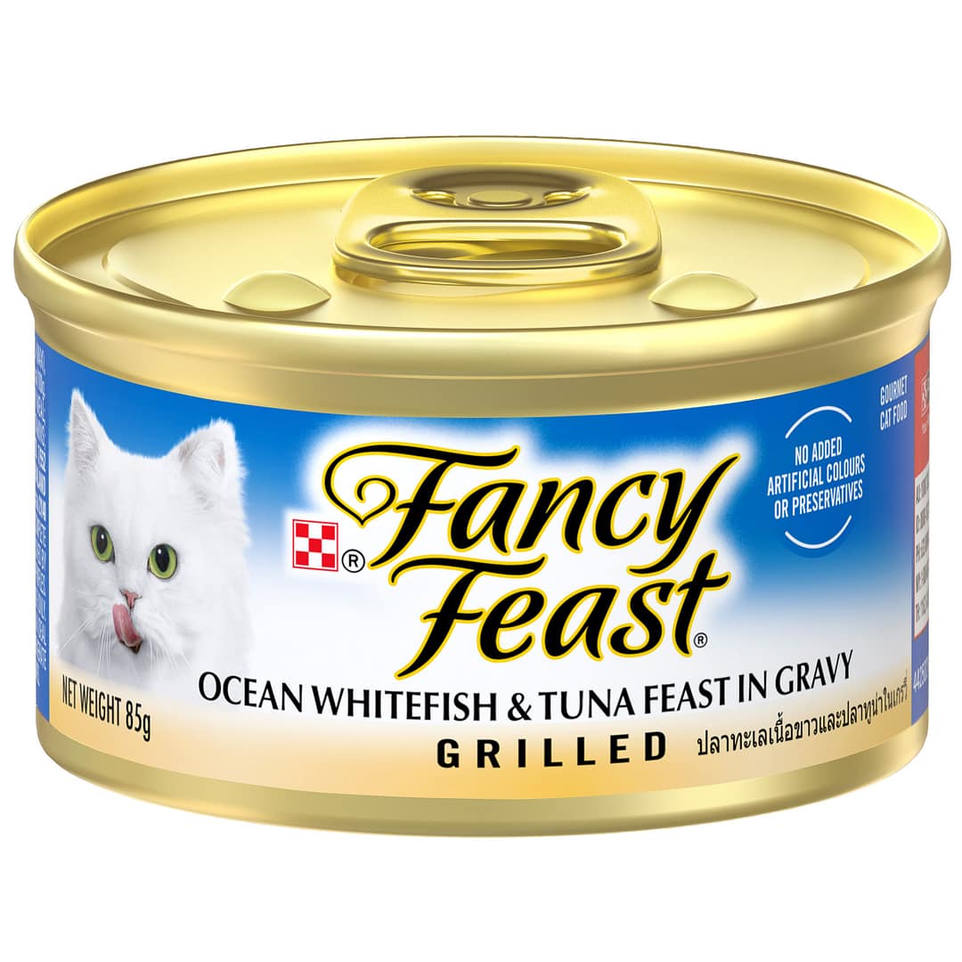 Purina Fancy Feast Grilled Ocean Whitefish Tuna Wet Cat Food 85g