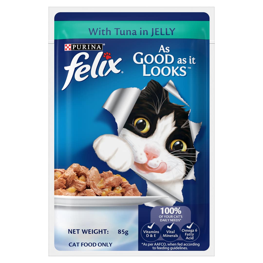 Purina FELIX Adult Tuna in Jelly Wet Cat Food 85g