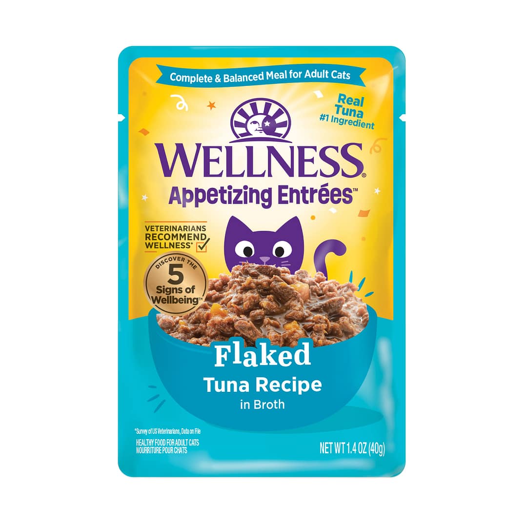 Wellness Appetizing Entrees Flaked Tuna Recipe Wet Cat Food (1.4oz) - Image 2