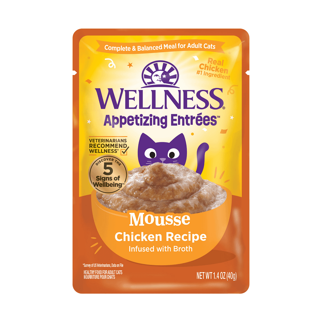 Wellness Appetizing Entrees Mousse Chicken Recipe Wet Cat Food (1.4oz) - Image 2